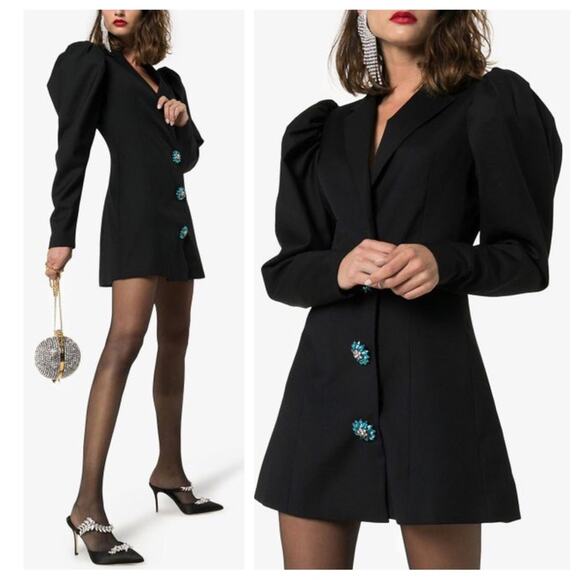 ROTATE Birger Christensen Carol Crystal-Embellished Blazer Mini Dress Size US-4 - Picture 1 of 15